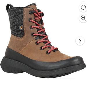 Bogs Freedom Lace Up Insulated Waterproof Leather‎ Boots Brown Womens 10 EU 41